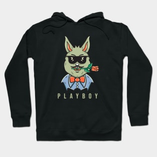 Playboy Rabbit Design Hoodie